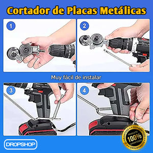 💚 Adaptador para Taladro Eléctrico Cortador de Placas de Metal [Envío Gratis]