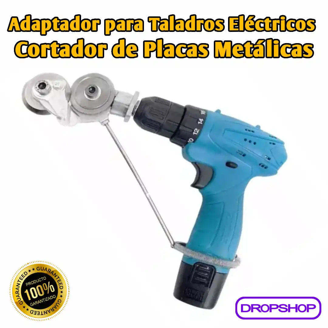 💚 Adaptador para Taladro Eléctrico Cortador de Placas de Metal [Envío Gratis]