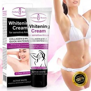 💚 Crema + Jabón Aclarador de Axilas, Zona Íntima, Rostro, Rodillas, Manos y Cuello 'Whitening Cream' [Envío Gratis - Paga en Casa] 🚛