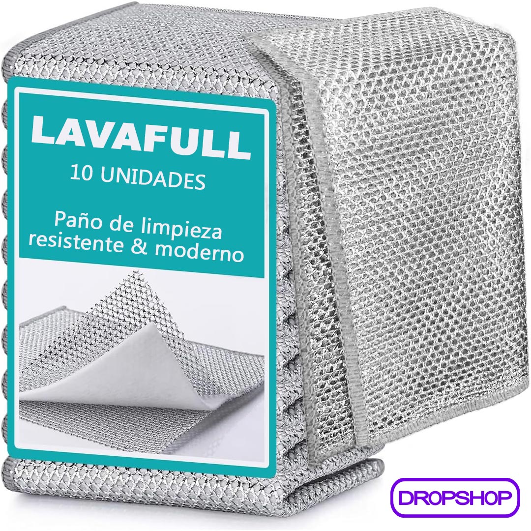 💚 LAVAFULL - PACK DE 5 PAÑOS DE LAVADO CON MÁXIMA RESISTENCIA ® [últimas unidades - envío gratis]