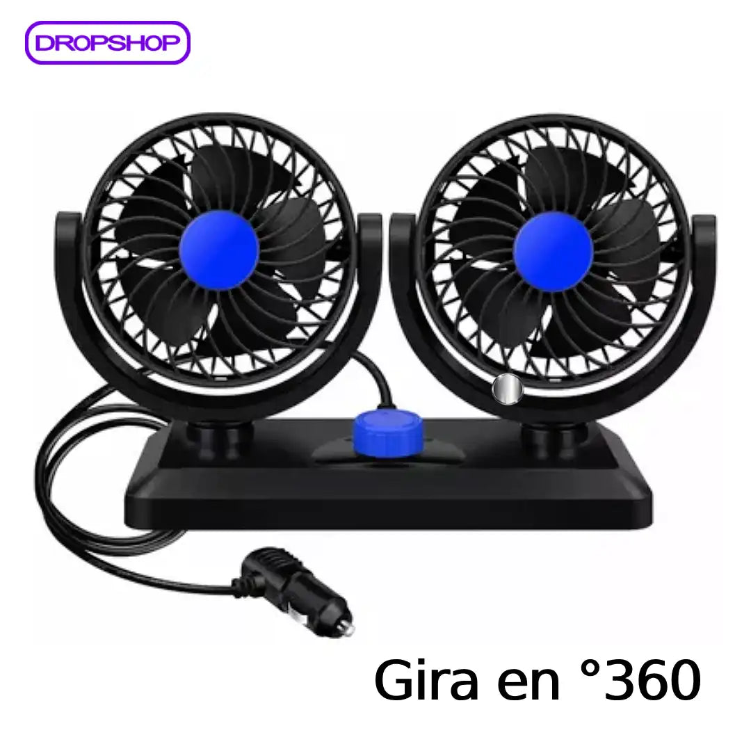 💚 VENTILADOR DOBLE PARA TU AUTO O CAMIÓN [Envío Gratis y Paga en Casa] 🚛