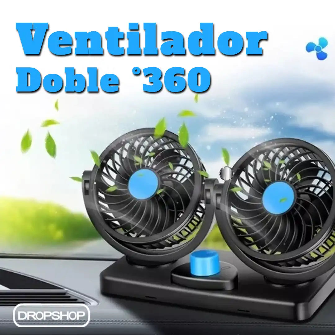 💚 VENTILADOR DOBLE PARA TU AUTO O CAMIÓN [Envío Gratis y Paga en Casa] 🚛